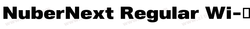 NuberNext Regular Wi字体转换